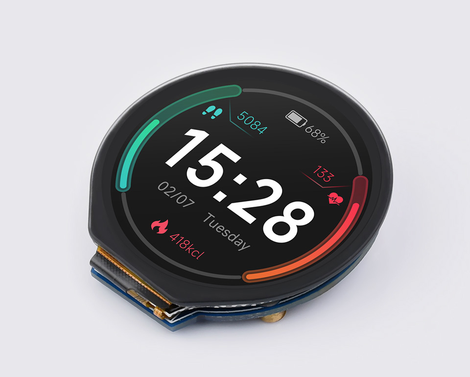 1.28 英寸 LCD 带触摸扩展板