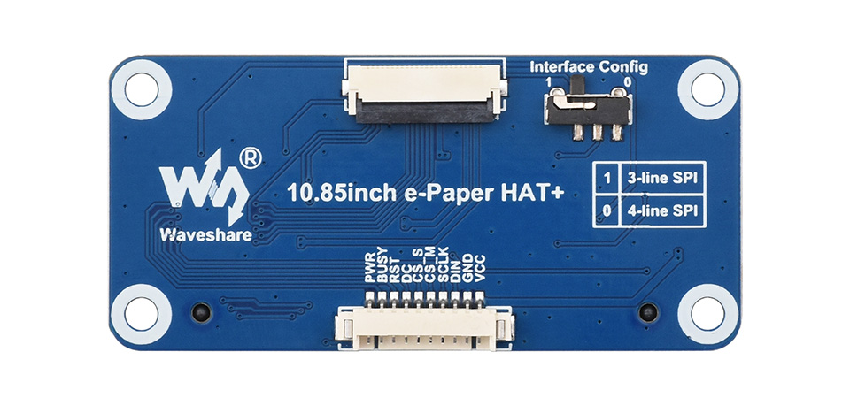 10.85 英寸黑白两色电子墨水屏带模块版本背面