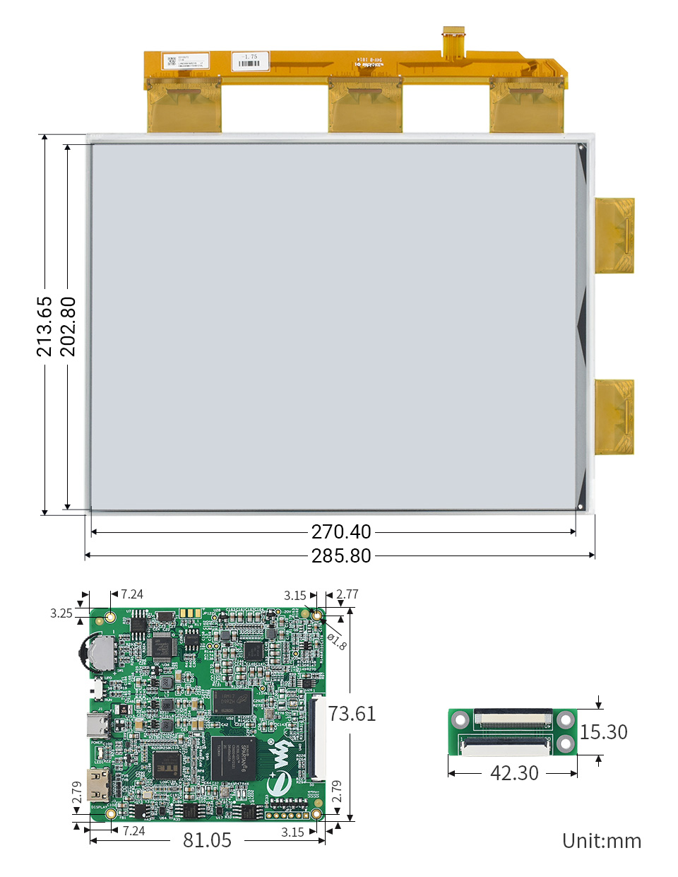 13.3 英寸 HDMI 电子墨水屏显示器主图