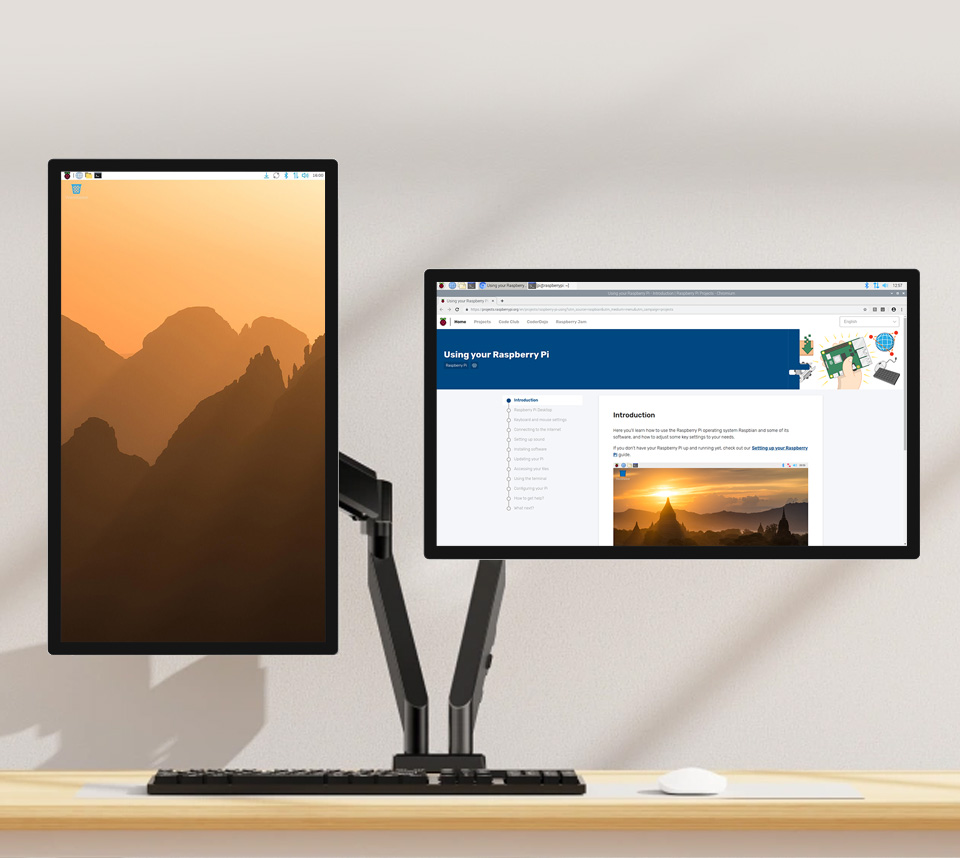 23.8/27 英寸电容触控屏 可自由旋转切换