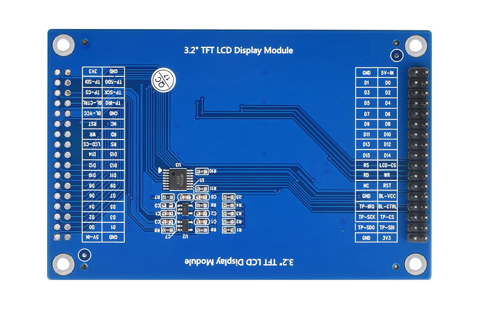 3.2 英寸电阻触摸显示屏
