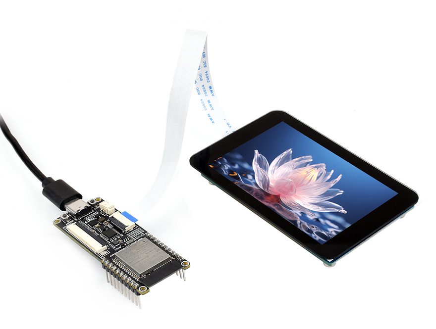 3.5 英寸触摸  LCD 扩展板接入树莓派主板<