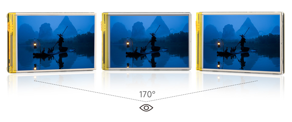 3.5 英寸触摸 LCD 扩展板载背面，介绍板载电平转换芯片