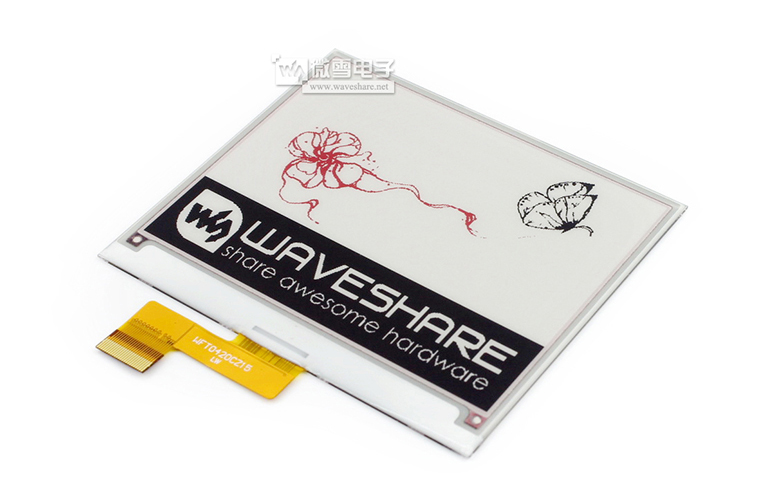 WFT0420CZ15 4.2inch e-Paper (B) 墨水屏画面显示