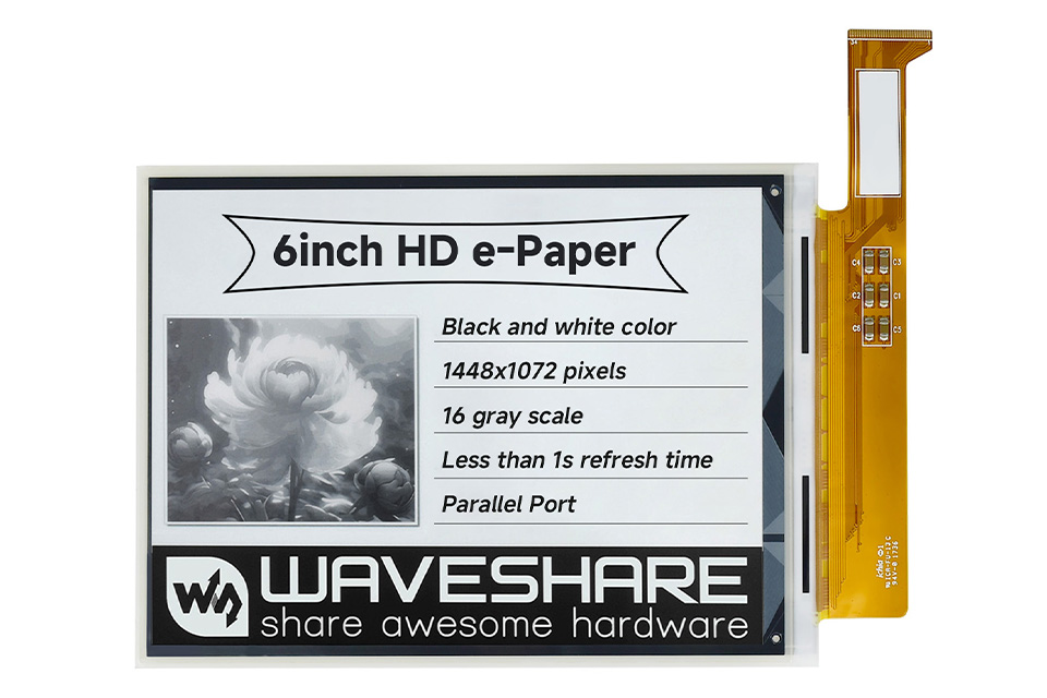 6英寸电子墨水屏