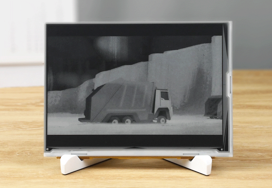 9.7 英寸 HDMI 电子墨水屏显示器效果演示