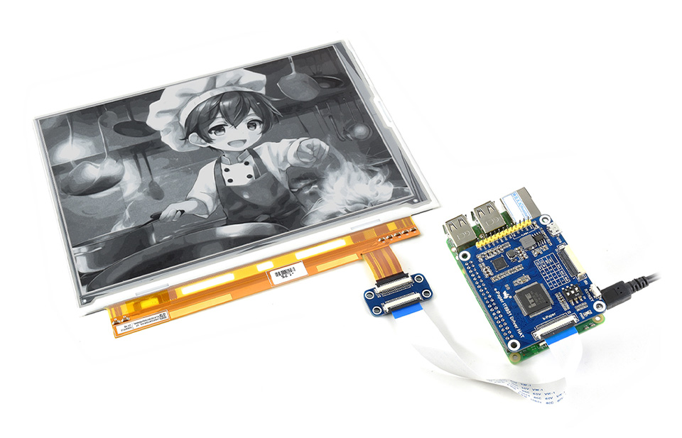7.8英寸电子墨水屏SPI控制接口