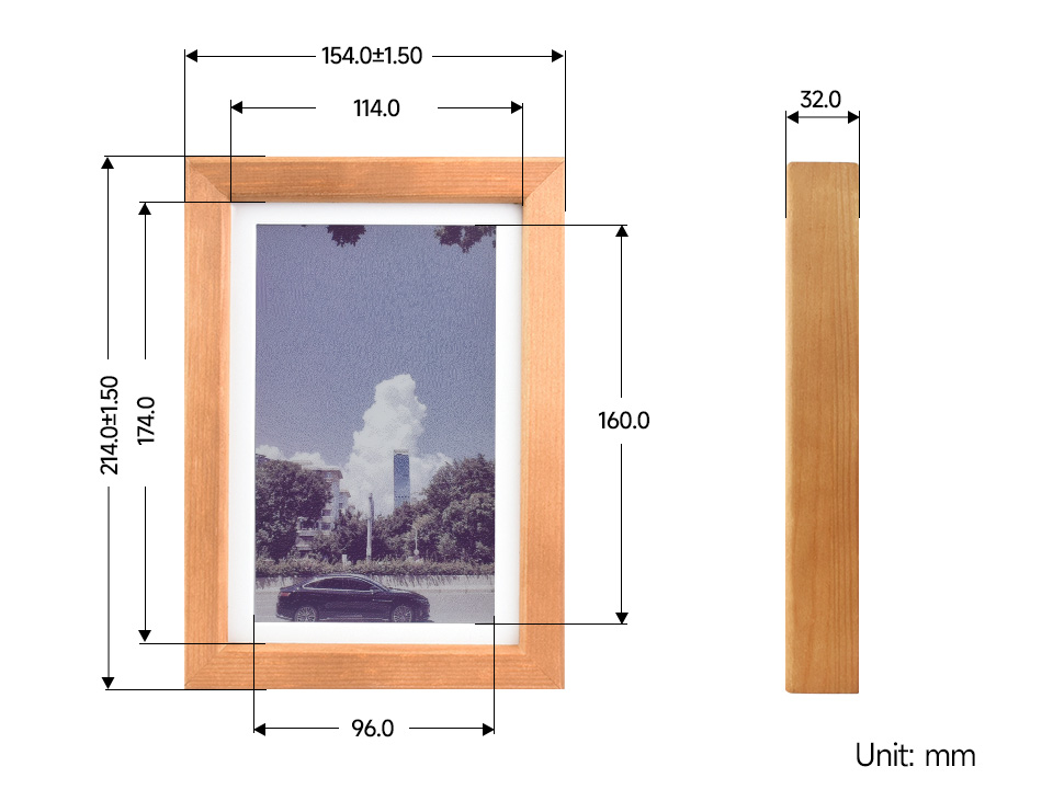 7.3 英寸彩色墨水屏电子相框尺寸