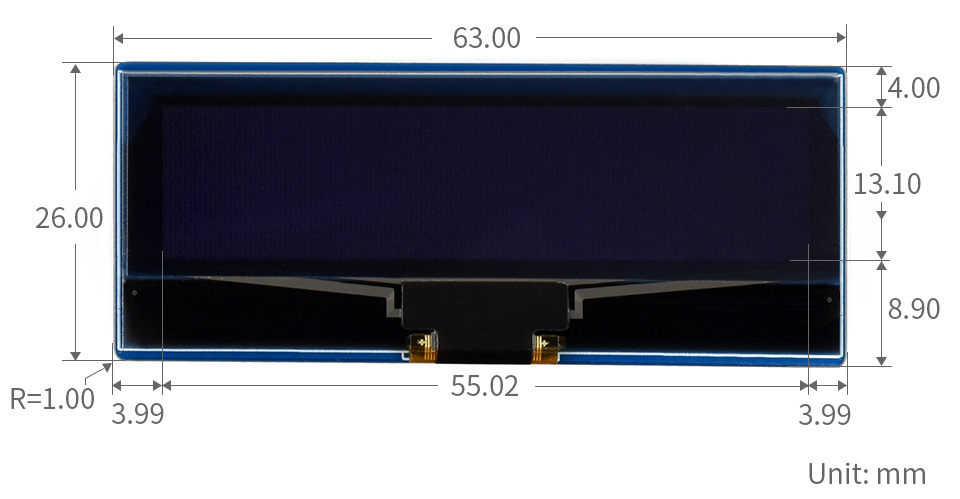 5.83英寸电子墨水屏尺寸