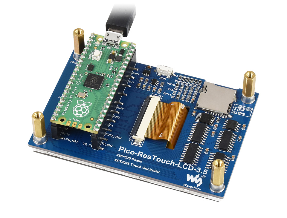 1.8 英寸pico电子墨水屏模块基于树莓派 Pico 接口设计