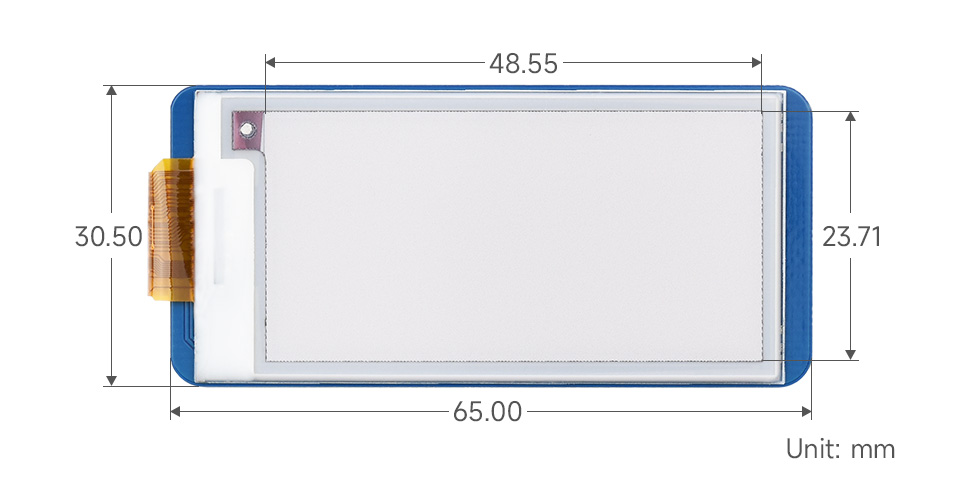 5.83英寸电子墨水屏尺寸