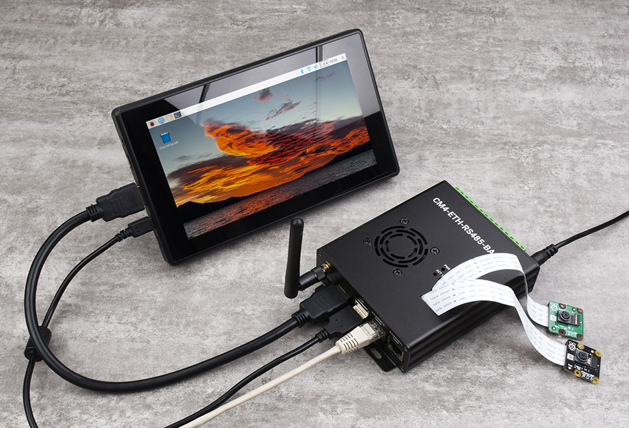 CM4 双网口四路 RS485 主机应用示例