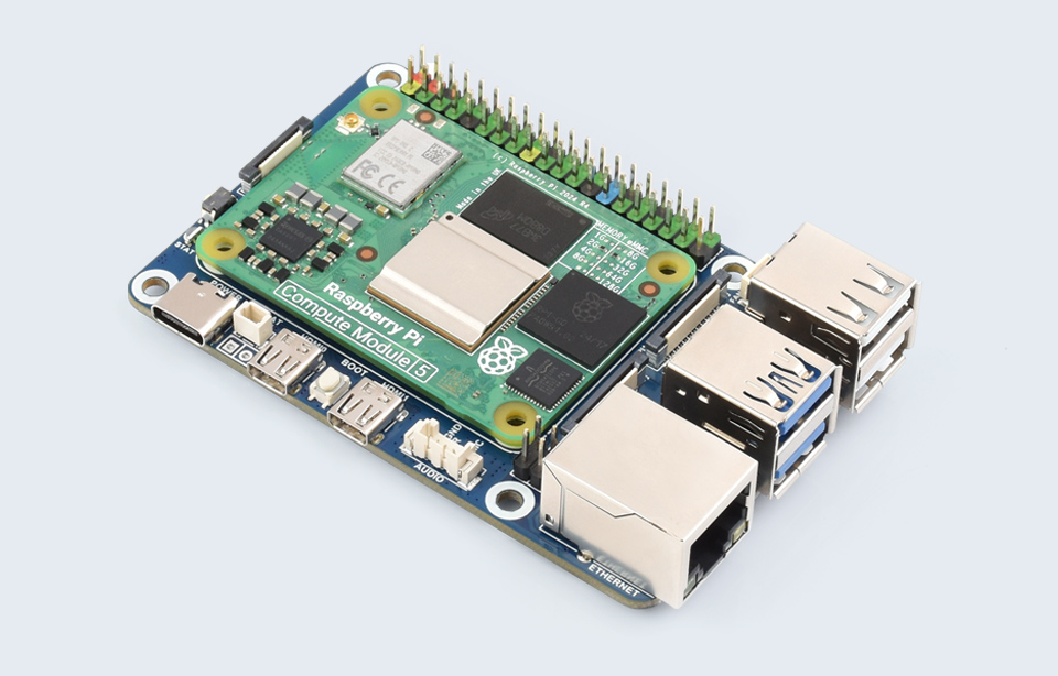 树莓派 CM5 转 Pi5 扩展板主图