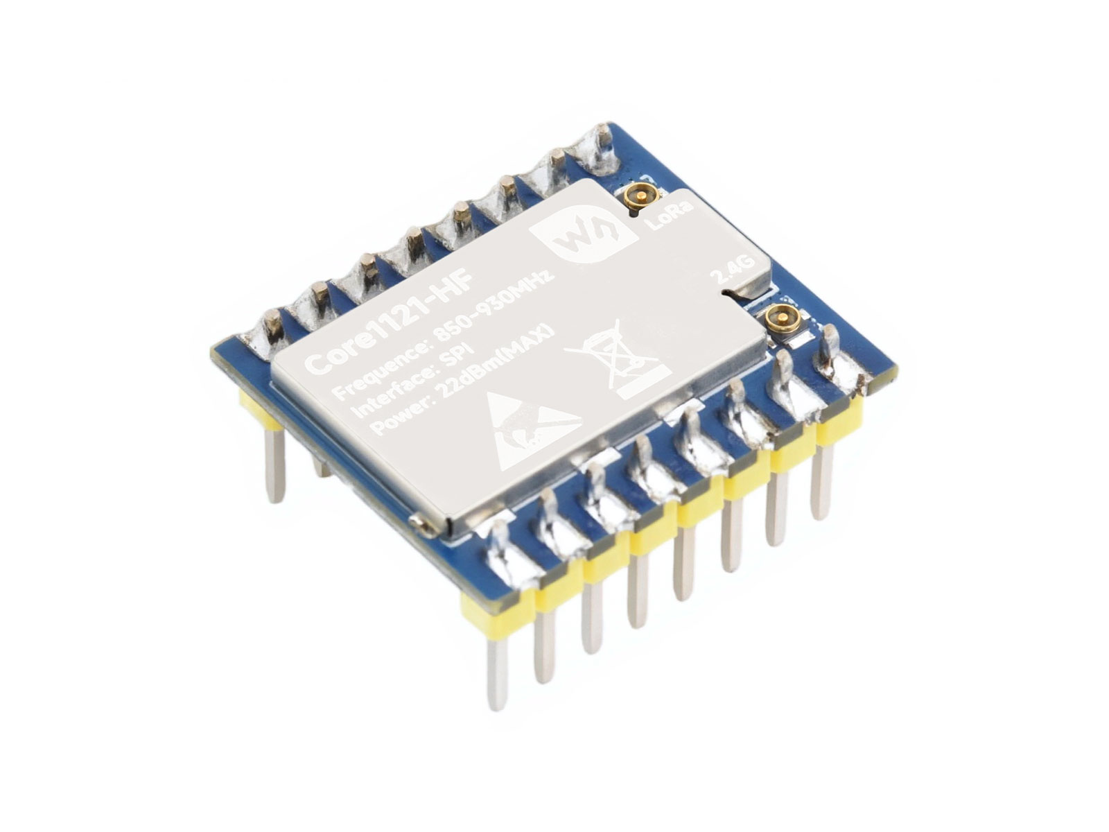 Core1121 LoRa 双频模组 采用低功耗 LoRa 收发器 LR1121 适用于 Sub-GHz 与 2.4GHz 频段
