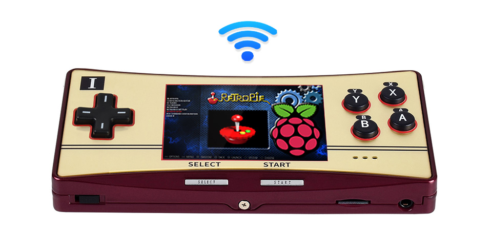 树莓派掌上游戏机支持连接 WiFi