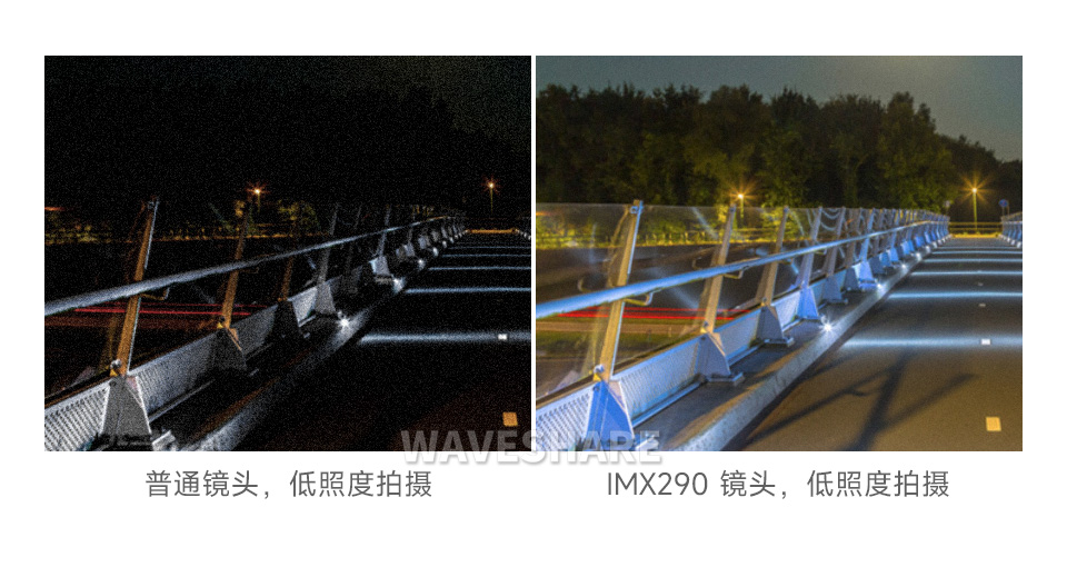 200 万像素 IMX290 摄像头模块低照度表现出色