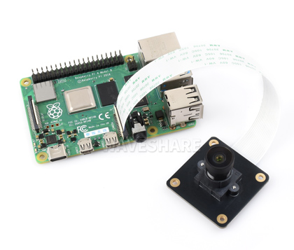 IMX296 160 万全局快门摄像头模块标准版本接入树莓派 4B 使用