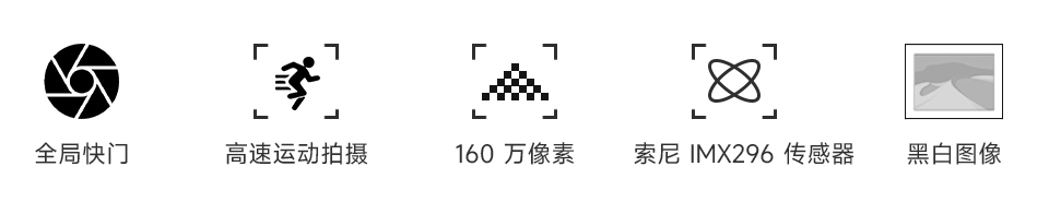 IMX296 160 万全局快门摄像头模块主图