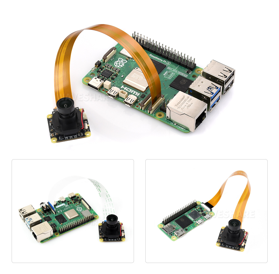 内置 IR-CUT 功能IMX327 星光级摄像头可直接接入树莓派