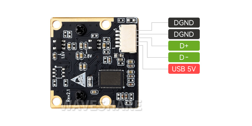 500 万像素摄像头模块接口定义