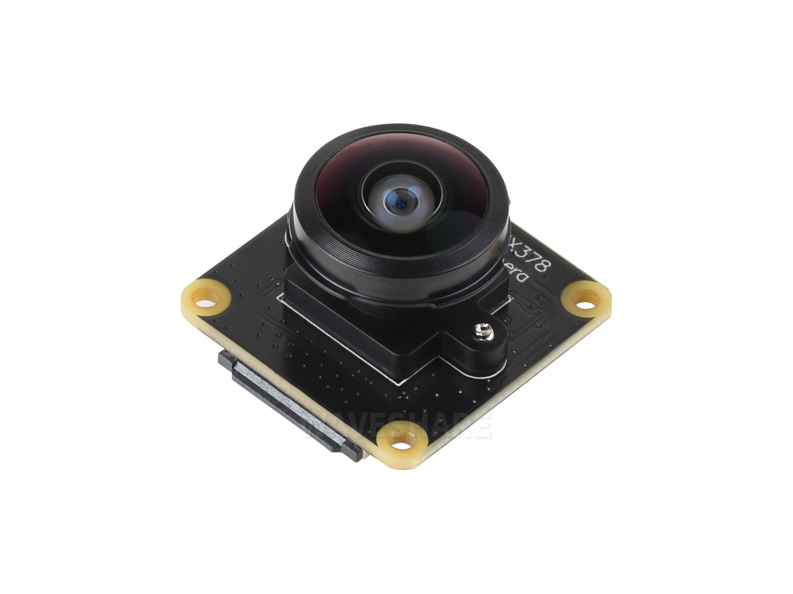 IMX378-190 12.3MP鱼眼摄像头模块 190° FOV 卷帘快门 兼容Raspberry Pi系列主板