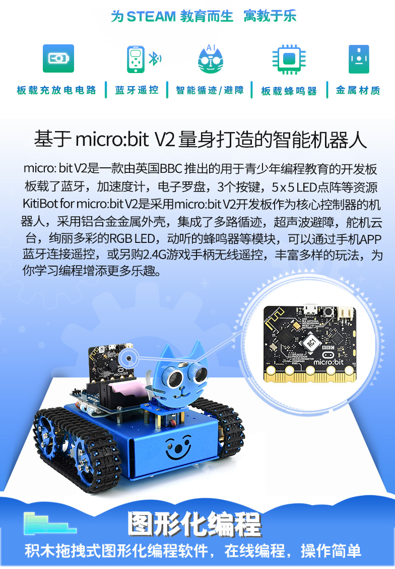 micro:bit履帶機器人