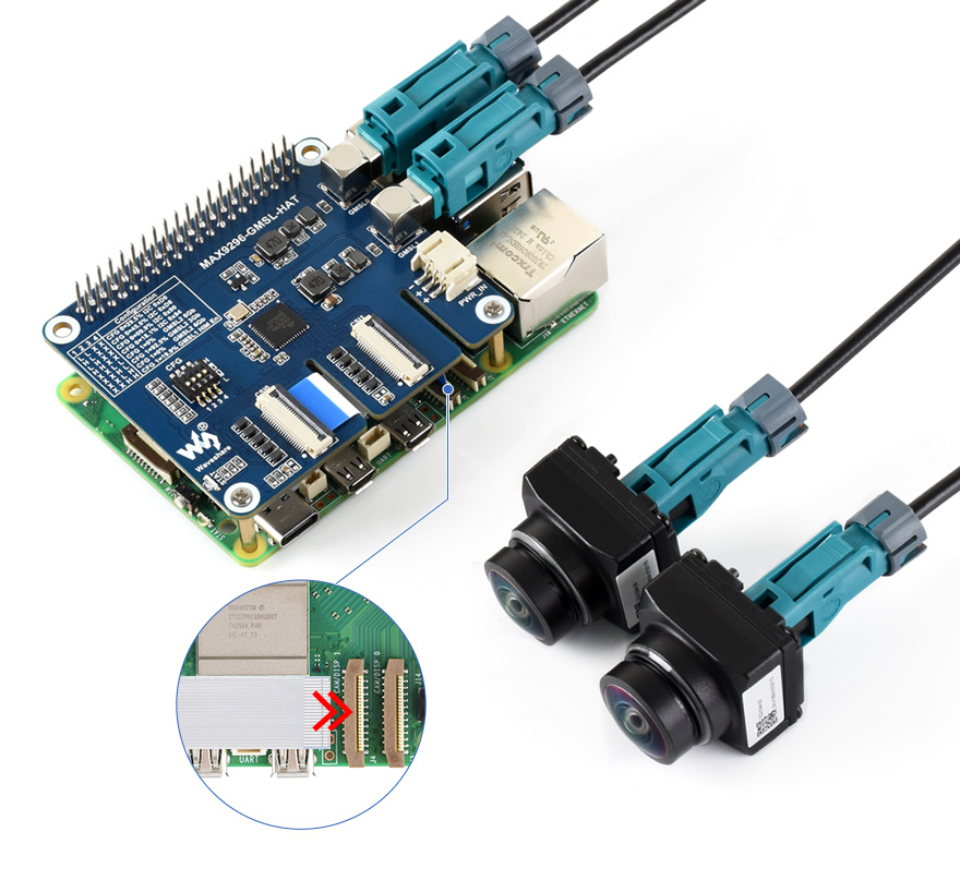 MAX9296-GMSL-HAT 应用示例