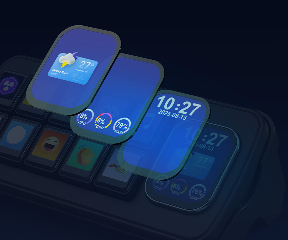 Waveshare MK10 多功能智能控制面板支持实时调用数据制作主题