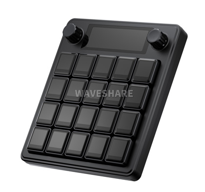 Waveshare MK20 多功能 AI 语音控制面板暗夜黑版本