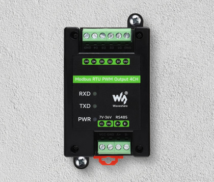 工业级四路 PWM 脉冲输出模块连接示意图