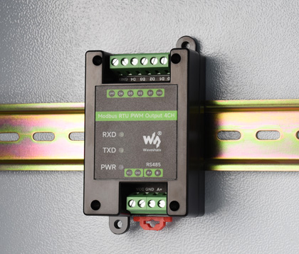 工业级四路 PWM 脉冲输出模块连接示意图
