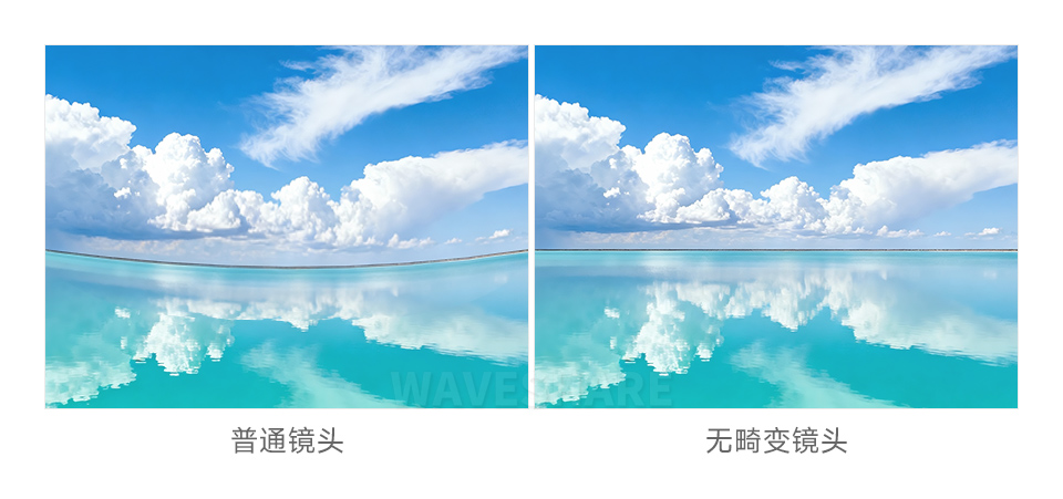 200 万像素双目摄像头模块采用无畸变镜头