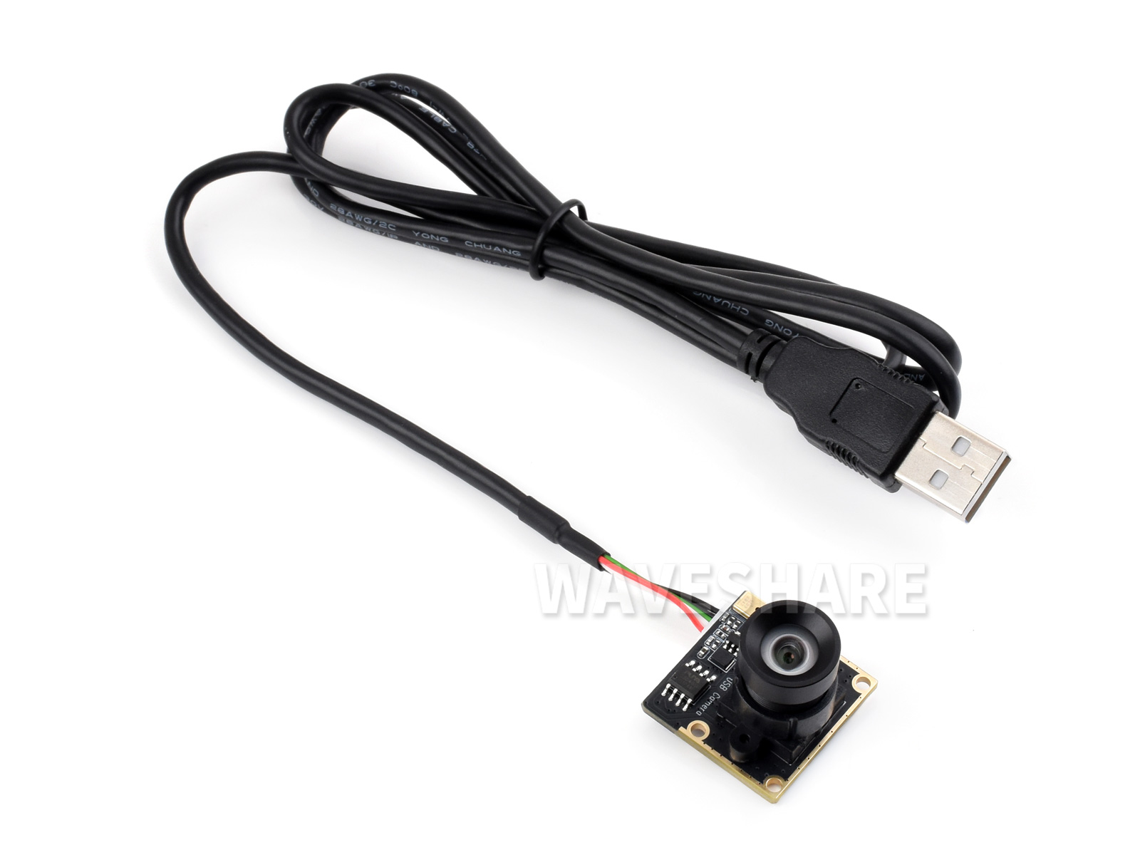 OS05A20 500万像素摄像头模块 支持USB2.0 Type-C接口 板载单麦克风 91.7°无畸变镜头