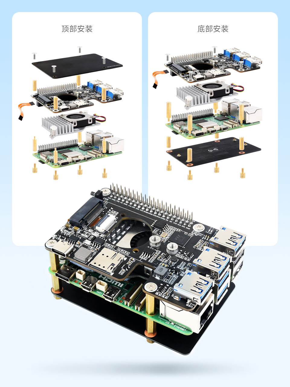 扩展板安装方式介绍