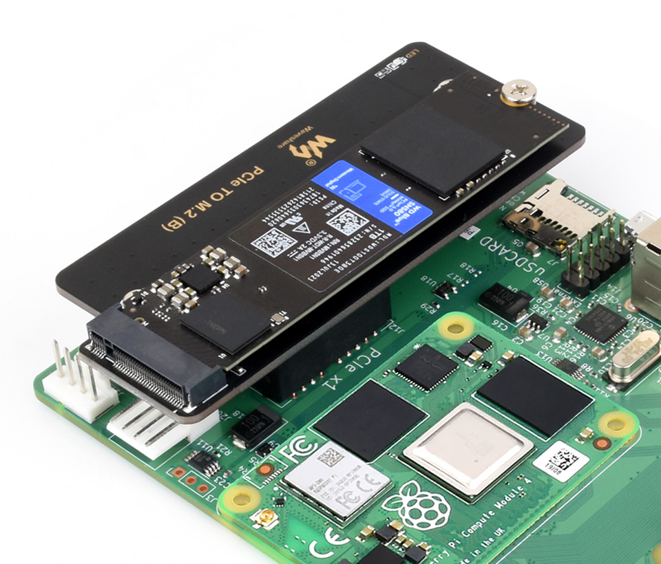 PCIe 转 M.2 转接卡接入各种扩展板