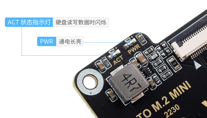 PCI-E 转 M.2 转接卡接入各种扩展板