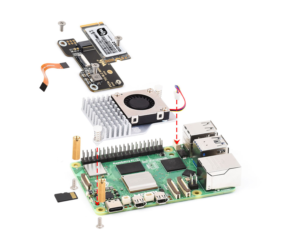 PCI-E 转 M.2 转接卡接入各种扩展板