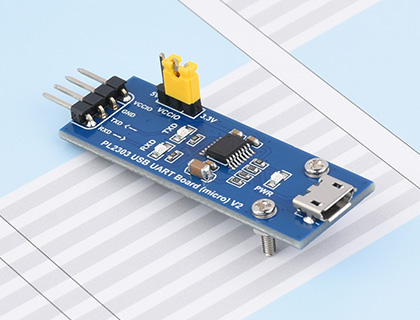 USB转UART(TTL) 通用串口通信模块USB micro 接口版本