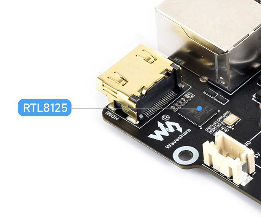 PCIe 转 M.2 多功能转接板，搭载瑞昱 RTL8125 原装高性能主控芯片，支持 Raspberry Pi OS 免驱动, 即插即用
