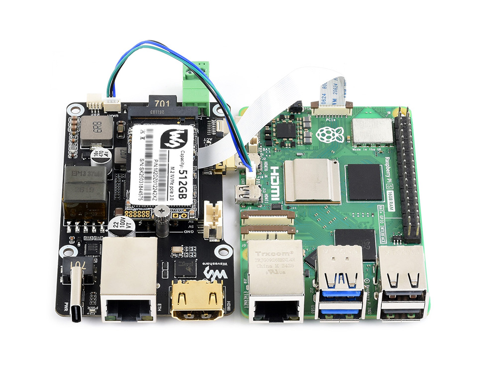 PCIe 转 M.2 多功能转 组装示例