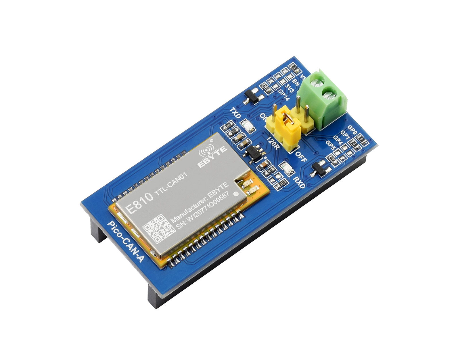 Pico CAN扩展板 UART接口长距离通信扩展板