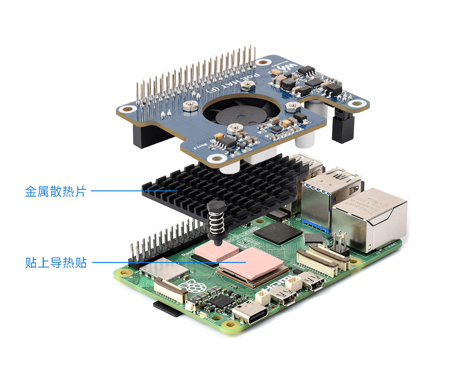 树莓派以太网供电扩展板外形尺寸
