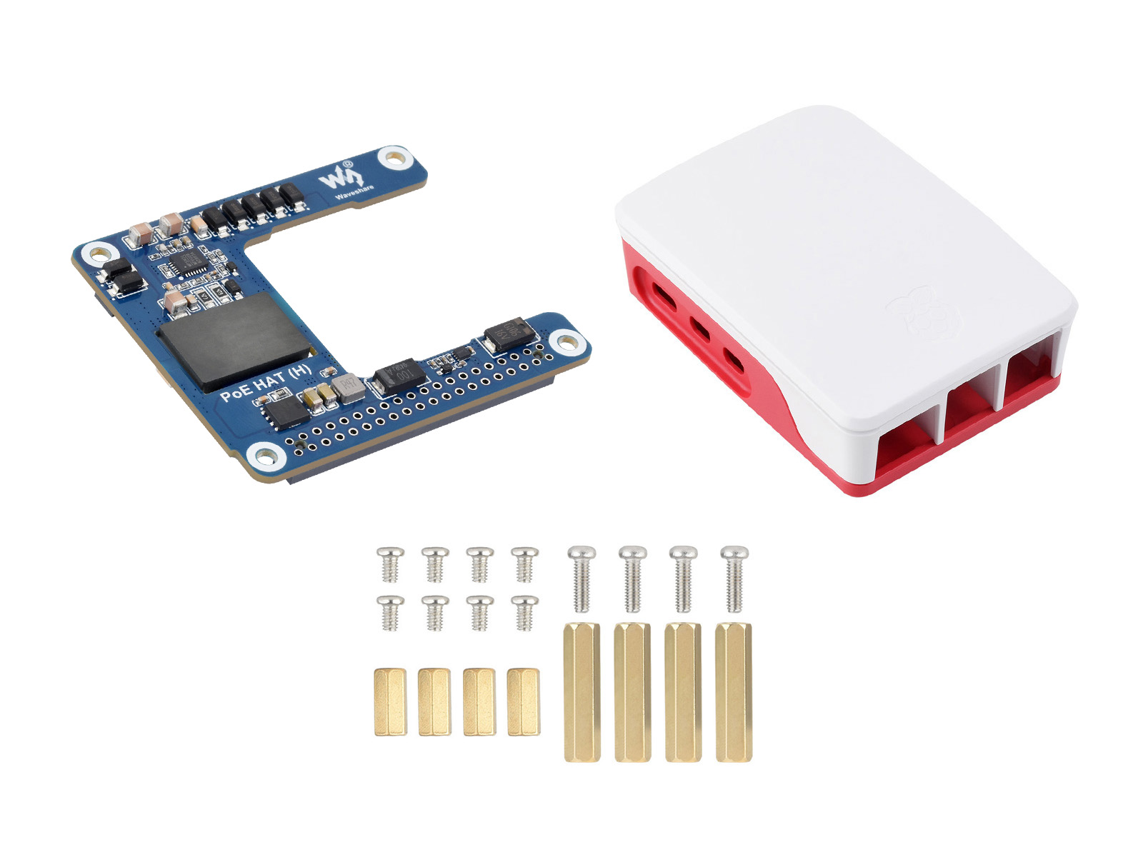 树莓派 5 专用以太网 PoE+ 供电扩展板 5V 5A 性能稳定支持 802.3af/at 网络标准 采用隔离开关模式电源