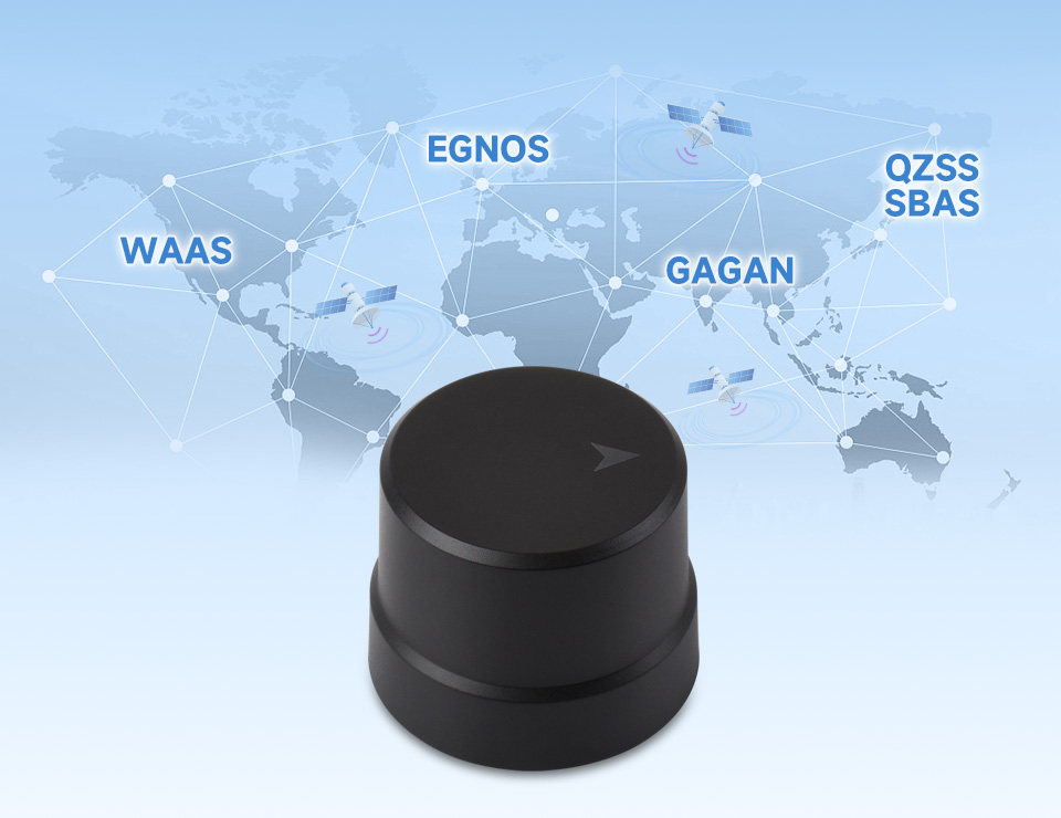 Q43 模块支持 WAAS EGNOS SBAS 星基增强系统提升定位精度
