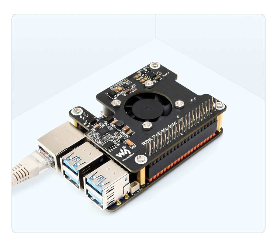 树莓派以太网供电扩展板外形尺寸