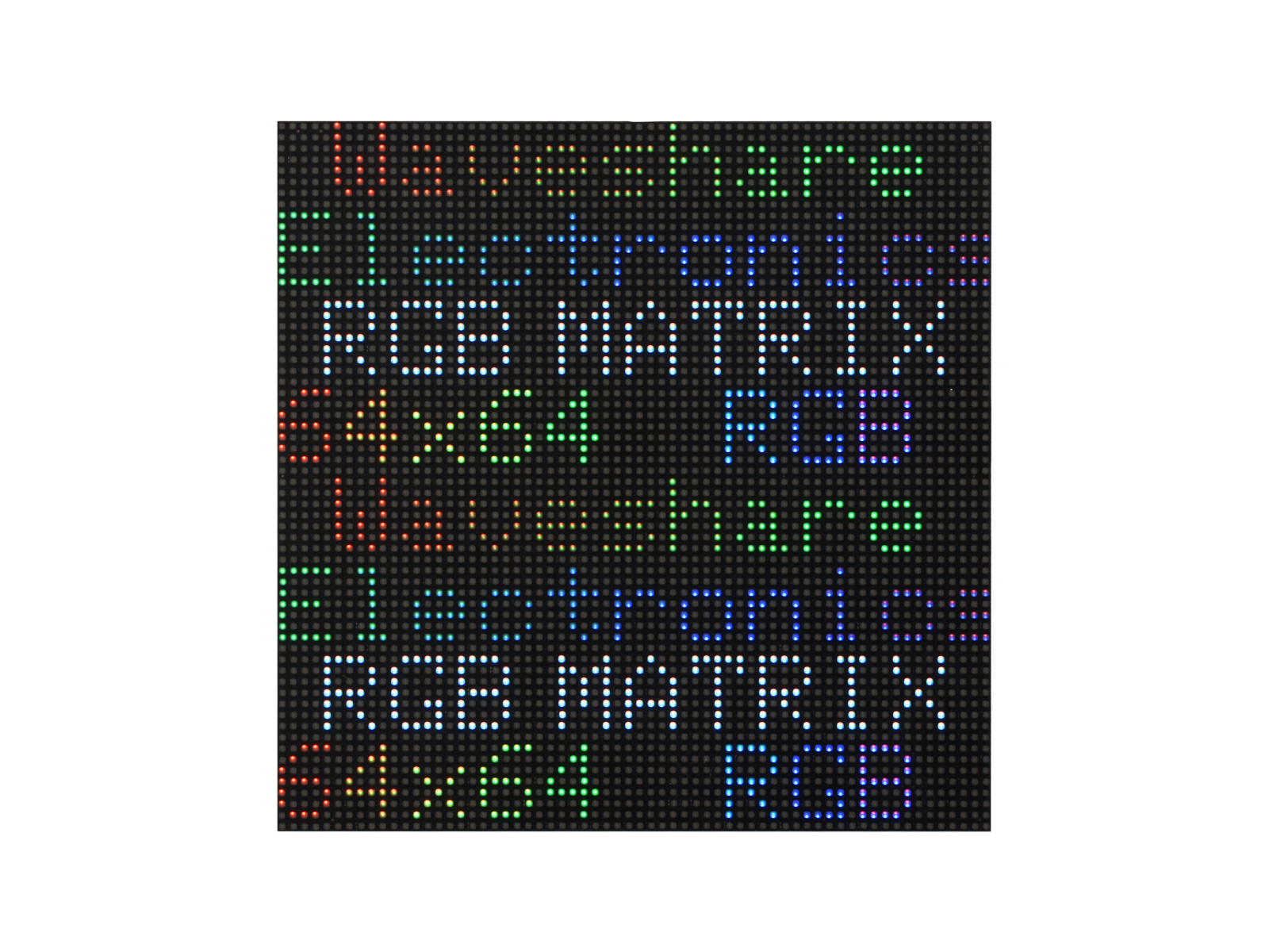 RGB全彩LED点阵2mm间距显示屏64×64亮度可调 GOB版本