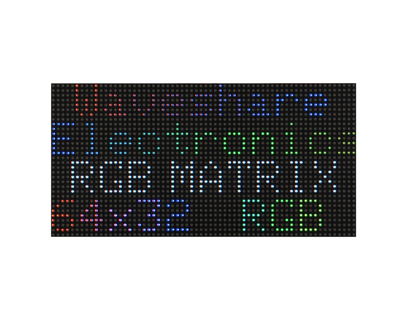 RGB全彩LED点阵2.5mm间距显示屏64×32亮度可调 GOB版本