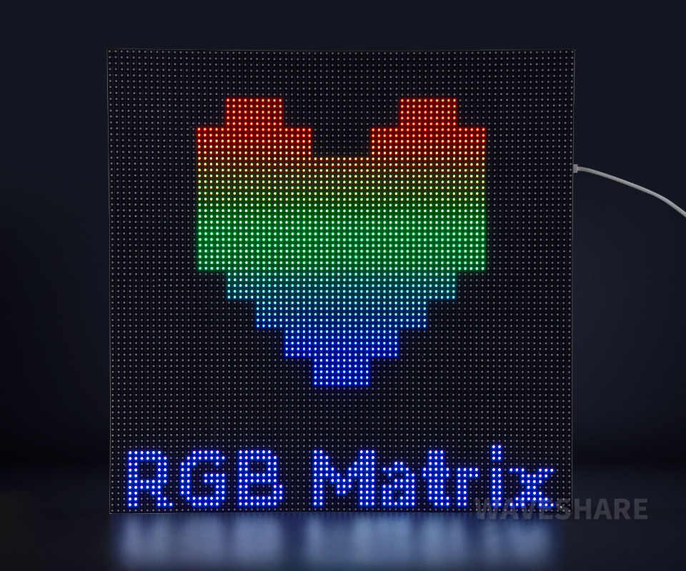 80 × 40 全彩 LED 点阵显示屏支持级联多个 LED 显示屏