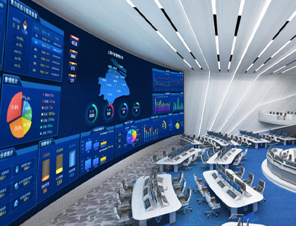 80 × 40 全彩 LED 点阵显示屏 环境监测屏应用场景