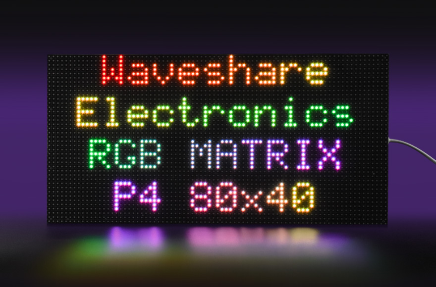 80 × 40 全彩 LED 点阵显示屏产品展示